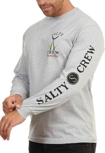 تي شيرت بأكمام طويلة ذو ذيل مالح من Salty Crew، رياضي منقط SM in Kuwait