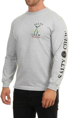 تي شيرت بأكمام طويلة ذو ذيل مالح من Salty Crew، رياضي منقط SM in Kuwait