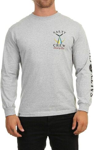 تي شيرت بأكمام طويلة ذو ذيل مالح من Salty Crew، رياضي منقط SM in Kuwait