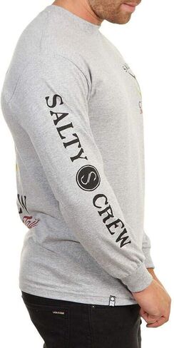 تي شيرت بأكمام طويلة ذو ذيل مالح من Salty Crew، رياضي منقط SM in Kuwait
