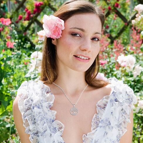 قلادة شجرة الحياة للنساء، قلادة من الفضة الاسترليني مع سلسلة 18 بوصة، هدايا مجوهرات للنساء الجدة والزوجة والأم (مع صندوق هدايا) in Kuwait