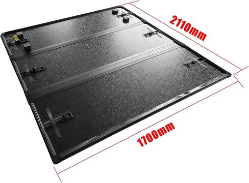 Hard Folding Truck Bed Tonneau Cover Replacement for Ford F250 F350 F-250 F-350 Super Duty 1999-2024 6.8 FT Standard Box, Tri-Fold Style Black Vahaha in Kuwait