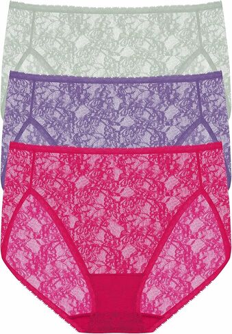 عبوة من 3 قطع من الدانتيل الفرنسي مقاس واحد من Bliss Allure للنساء من Natori in Kuwait