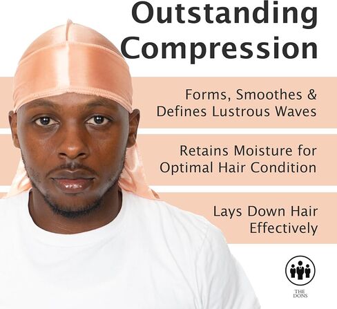 The Dons - Well-Crafted Silk Durag for Men, Comfort Fit Do Rags in Varied Colors, Hair Hydration, Moisture & Wave Retention in Saudi Arabia