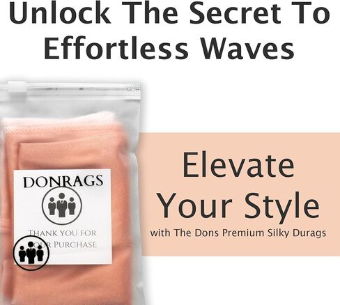 The Dons - Well-Crafted Silk Durag for Men, Comfort Fit Do Rags in Varied Colors, Hair Hydration, Moisture & Wave Retention in Saudi Arabia