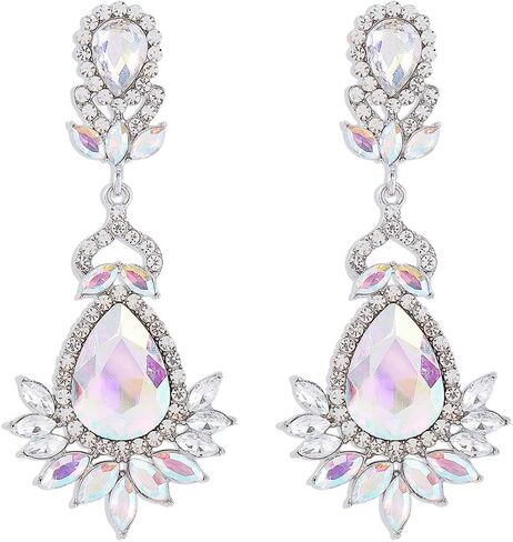 أقراط قلادة من أحجار الراين البوهيمية من Octwine أقراط متدلية على الموضة أقراط متدلية لامعة للحفلات الراقصة للنساء in Kuwait