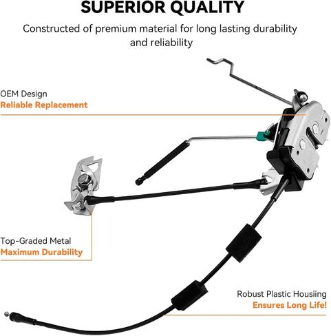 مجموعة مزلاج الباب السفلي مع مقبض الباب متوافق مع E150 E250 E350 Van Superduty 1992-2009 باب مفصلي جانب الركاب يسار 40% استبدال المزلاج والمقبض 6C2Z-15264A01-AA in Kuwait