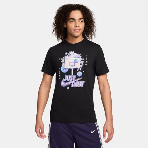 Nike Men's Basketball T-Shirt Black in Saudi Arabia