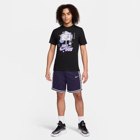 Nike Men's Basketball T-Shirt Black in Saudi Arabia