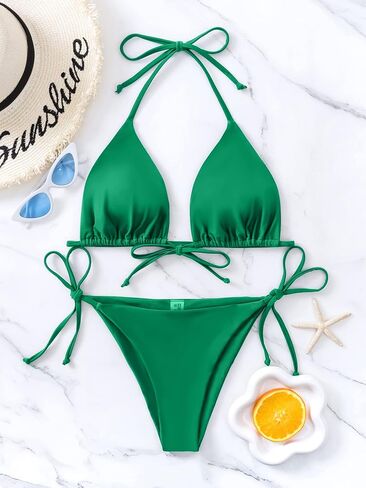 Rajputana Womens Bikini Sets Triangle String Brazilian Two Piece Swimsuit Thong Bathing Suit in Kuwait