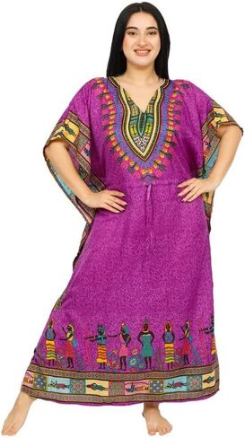 Women's Long Kaftan Dress Maxi Caftan Dress Gown Top Night Dress in Kuwait