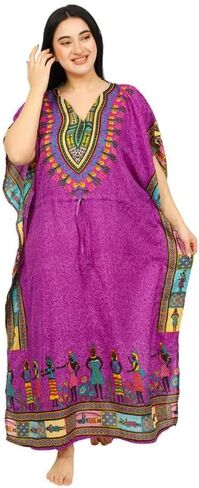 Women's Long Kaftan Dress Maxi Caftan Dress Gown Top Night Dress in Kuwait