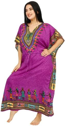 Women's Long Kaftan Dress Maxi Caftan Dress Gown Top Night Dress in Kuwait
