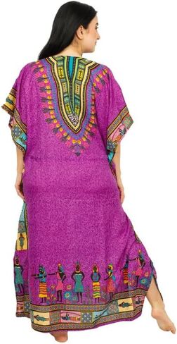 Women's Long Kaftan Dress Maxi Caftan Dress Gown Top Night Dress in Kuwait