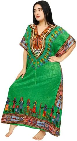 Women's Long Kaftan Dress Maxi Caftan Dress Gown Top Night Dress in Kuwait