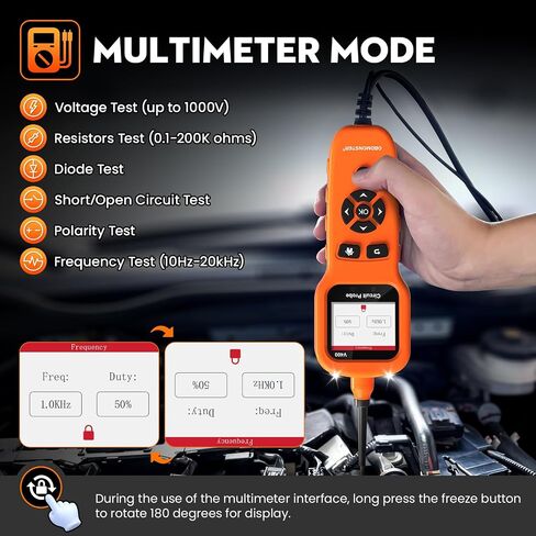 جهاز اختبار دائرة الطاقة، جهاز اختبار دائرة السيارات obdmonster v100، جهاز اختبار الضوء 0-80 فولت تيار مستمر، جهاز كشف الدائرة القصيرة للسيارات، جهاز اختبار الدائرة الكهربائية التلقائية، جهاز اختبار مصهر السيارة، أداة السيارات in Kuwait