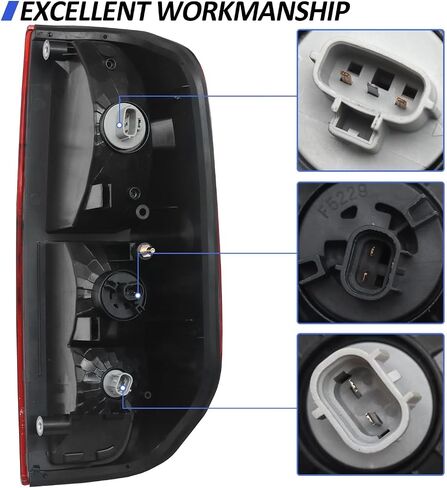 Tail Light Assembly Compatible with 2005-2021 Nissan Frontier 2009-2012 Suzuki Equator Tail Lamp Rear Brake Lights Right Passenger Side with Bulb in Saudi Arabia