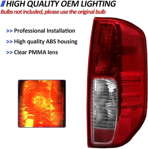 Tail Light Assembly Compatible with 2005-2021 Nissan Frontier 2009-2012 Suzuki Equator Tail Lamp Rear Brake Lights Right Passenger Side with Bulb in Saudi Arabia