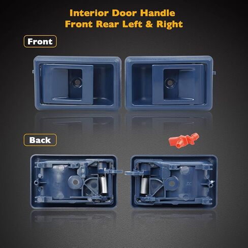 Interior Door Handle Front Rear Driver Passenger Side, Black Inside Door Handle, Compatible with 1988-1995 Toyota 4Runner Pickup Corolla,1995-2000 Tacoma,89-92 Geo Prizm, Replaces# 77120 77121 in Saudi Arabia