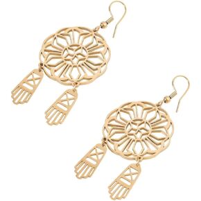 Philippine Capiz Parol Filipino Christmas Lantern Inspired Earrings