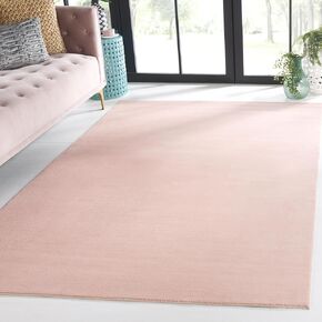 SAFAVIEH Loft Collection Area Rug - 3' x 5', Peach, Solid Design, Non-Shedding & Easy Care, Ideal for High Traffic Areas in Living Room, Bedroom, Dining Room (LFT315C-3)
