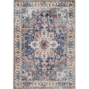 2x3 Washable Area Rugs 2x3 Entryway Rug Door Mate Indoor Entryway Rugs Boho Vintage Entryway Rug No Shedding Low Pile Oriental Soft Small Area Rug for Door Mat Bedroom Dining Room Kitchen