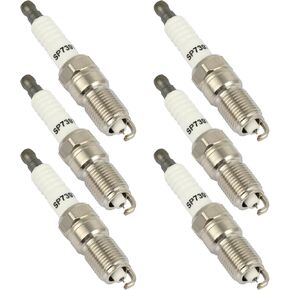 SCITOO Set of 6 iridium Spark Plugs Replacement with for Ford Escape, Taurus, Ranger, Bronco, for Chevrolet Lumina, for Dodge Monaco, for Mercedes-Benz, for Buick, for Mazda Replace 95463