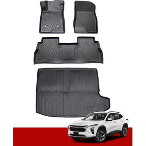 Floor Mats for 2024 2025 Chevrolet/Chevy Trax Cargo Liner, All-Weather Floor Mats Liners TPE Custom Floor Mats Compatible with Chevy Trax Accessories Protection Mats