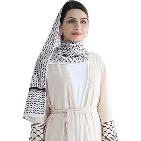 Women Islamic Printed Scarf Palestine Dubai Turkey Headband Muslim Hijab Girls Solid Color Head Wrap Scarf Shawl, Grey