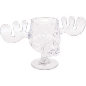Spoontiques - National Lampoon’s Christmas Vacation Acrylic Moose Cup - Griswold Moose Mug - 4.5" - 6 Ounce,Clear