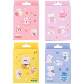 20 Pcs/Box Adhesive Bandages, Random Color Waterproof Band Aid, Cute Kids Bandages, Elastic Bandages Sticker, Cartoon Aid Patches Random Styles Adhesive Bandages (Health and Household)
