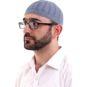 ihvan online Turkish Muslim Winter Wool Knitting Kufi Hats for Men, Taqiya, Takke, Peci, Islamic Caps