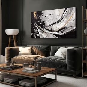 XIANSHOU الأزهار جدار الفن لغرفة المعيشة / ديكور ملون 24 "× 48" / اللوحة النباتية زهر / زخارف الجدار للمنزل مكتب غرفة نوم المطبخ غرفة الطعام