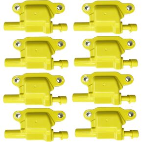 Set of of 8 HIGH PERFORMANCE Ignition Coil Compatible with Chevrolet GMC CadillacCamaro Corvette Express Impala CTS Rainier Avalanche Silverado Suburban Savana 5.3 6.0 6.2 V8 UF413 UF743