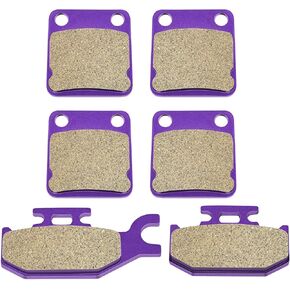 SCITOO Carbon Fiber Brake Pads Fit for 00-10 for Yamaha Grizzly 400, for Yamaha Grizzly 450, for Yamaha Kodiak 400, for Yamaha Kodiak 450, for Yamaha Wolverine 450