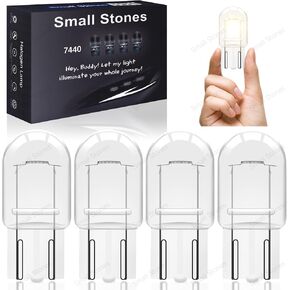 4PCS T20 7440-12V21W Halogen Bulbs for Automobiles and Trucks - White