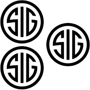 Rounde Sticker Decal Size 4" Pack of 3