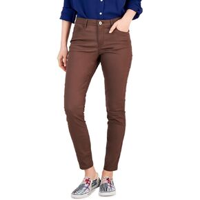 Tommy Hilfiger Womens Ankle Pull On Colored Skinny Jeans Purple 6