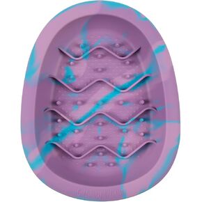 Interactive Dog Lick Bowl, BPA-Free Silicone Dog Slow Feeder Bowl with Suction Cups, Non Slip Food Bowl for Dogs and Cats, Reduces Boredom and Anxiety, Dishwasher Safe, Blueberry