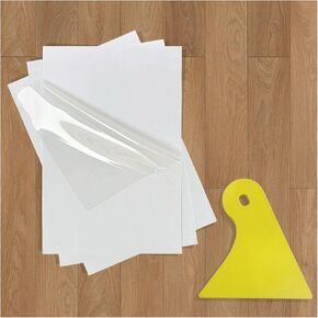 4"×6" Transparent Windshield Sticker Applicator, Waterproof Car Window Sticker for Easy Application, Static Cling Window Film for Car Windows & Other Smooth Surfaces (3PCS)