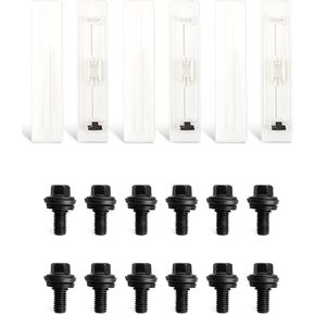 Roof Rack Fixing Kit Fit for Toyota FJ Cruiser 2007-2014 Replace 7559635020A0 Cover Clips 6Pcs 9011908C47 Bolt 12Pcs White