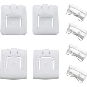 16Pcs/Set Auto Car Seat Runner Rail Buckle Clip Guide Slider Fasteners 435881203A Compatible with Golf MK1 MK2 MK3 Polo