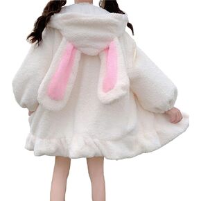 New Women Kawaii Bunny Hoodie,Bunny Ear Hoodies for Women,Kawaii Hoodies for Women,Womens Anime Cosplay Hoodies