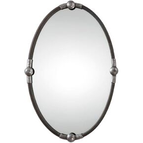 Carrick - 32.25 inch Oval Mirror - 21.5 inches wide by 2.25 inches deep