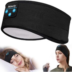 Navly Sleep Headphones, 10Hrs Sports Headband with Soft Cozy Earbuds Comfortable, Headphones Headband with Ultra-Thin HD Stereo Speakers Perfect for Workout,Running,Yoga,Travel