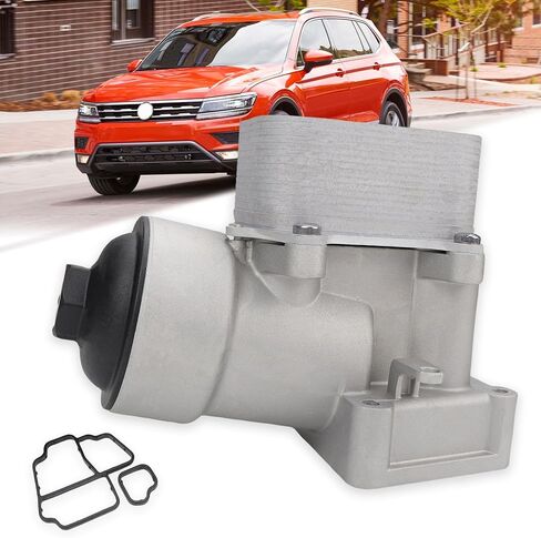 USTAR ترقية غطاء مرشح زيت المحرك الألومنيوم متوافق مع VW Passat CC Audi A3 A4 Q3 2011-2014 2.0 TDI، يستبدل 03L115389C 03L115389B in Kuwait