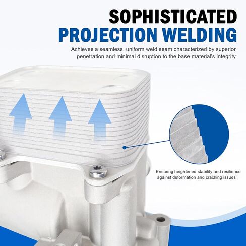 USTAR ترقية غطاء مرشح زيت المحرك الألومنيوم متوافق مع VW Passat CC Audi A3 A4 Q3 2011-2014 2.0 TDI، يستبدل 03L115389C 03L115389B in Kuwait