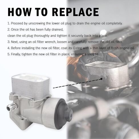 USTAR ترقية غطاء مرشح زيت المحرك الألومنيوم متوافق مع VW Passat CC Audi A3 A4 Q3 2011-2014 2.0 TDI، يستبدل 03L115389C 03L115389B in Kuwait