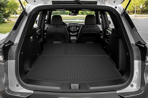 AOMSAZTO Floor Mats and Cargo Liner and Backrest Mat for Chevy Trailblazer FWD 2021-2025 (Only Fit Cargo in Upper Deck Position) - 1st and 2nd Row All Weather Car Trunk Liner for Chevrolet Trailblazer in Kuwait