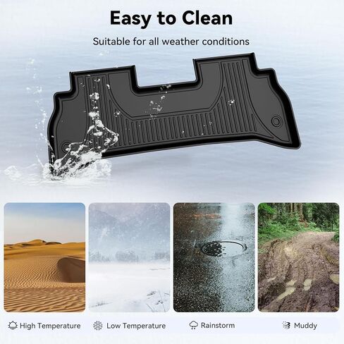 AOMSAZTO Floor Mats and Cargo Liner and Backrest Mat for Chevy Trailblazer FWD 2021-2025 (Only Fit Cargo in Upper Deck Position) - 1st and 2nd Row All Weather Car Trunk Liner for Chevrolet Trailblazer in Kuwait